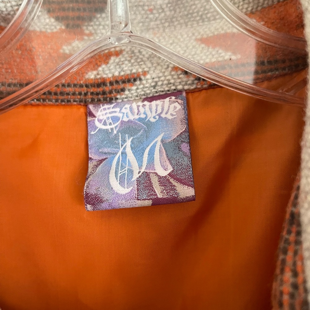 Sample Brand Flannel Lined Button Up Jacket Size … - image 6